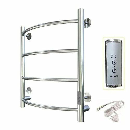 Полотенцесушитель Электрический WORK-Паритет 60x50 нержавеющая сталь с терморегулятором 4 перекладины 10972₽