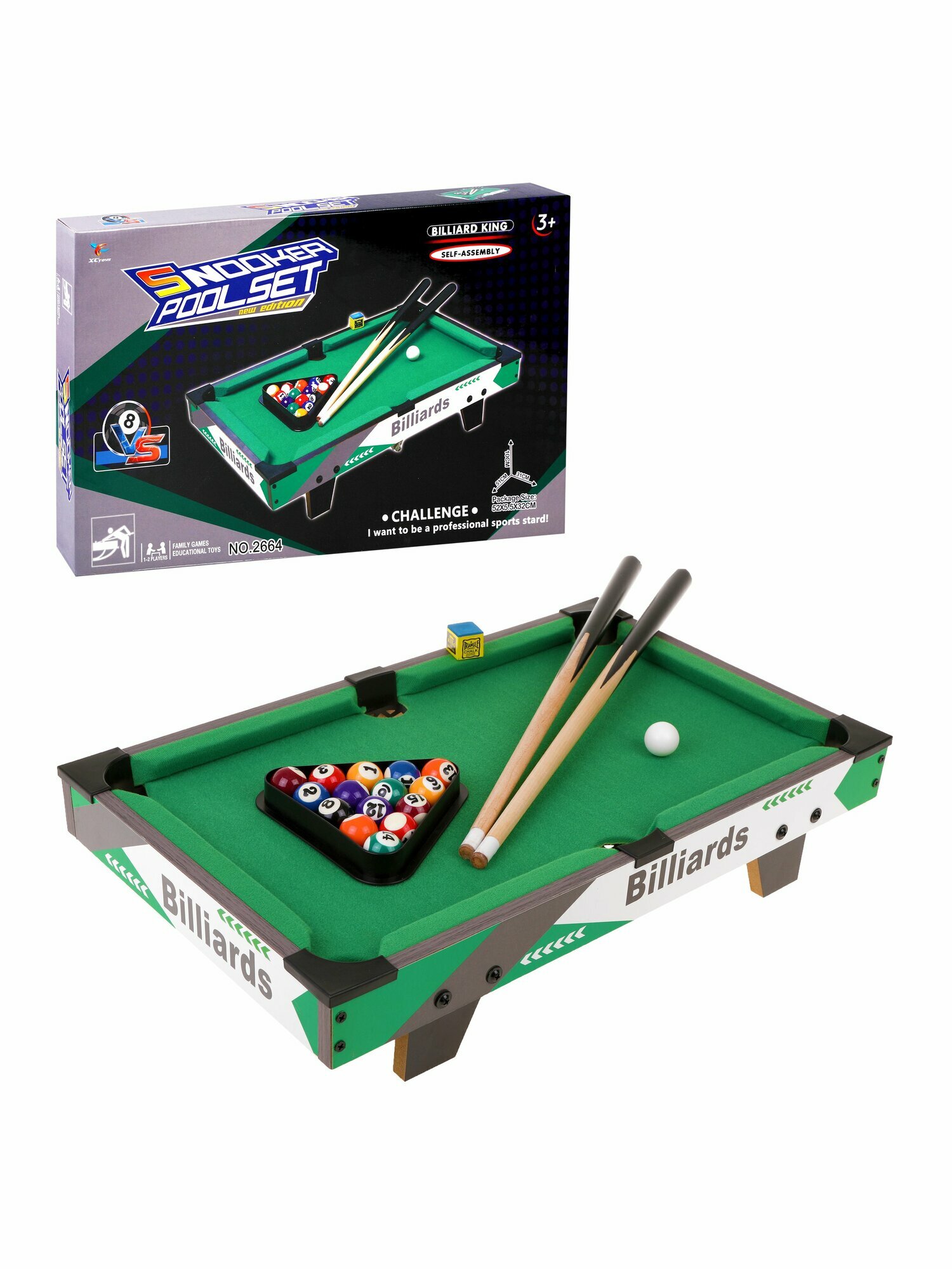 фото Бильярдный игровой стол / бильярд настольный детский