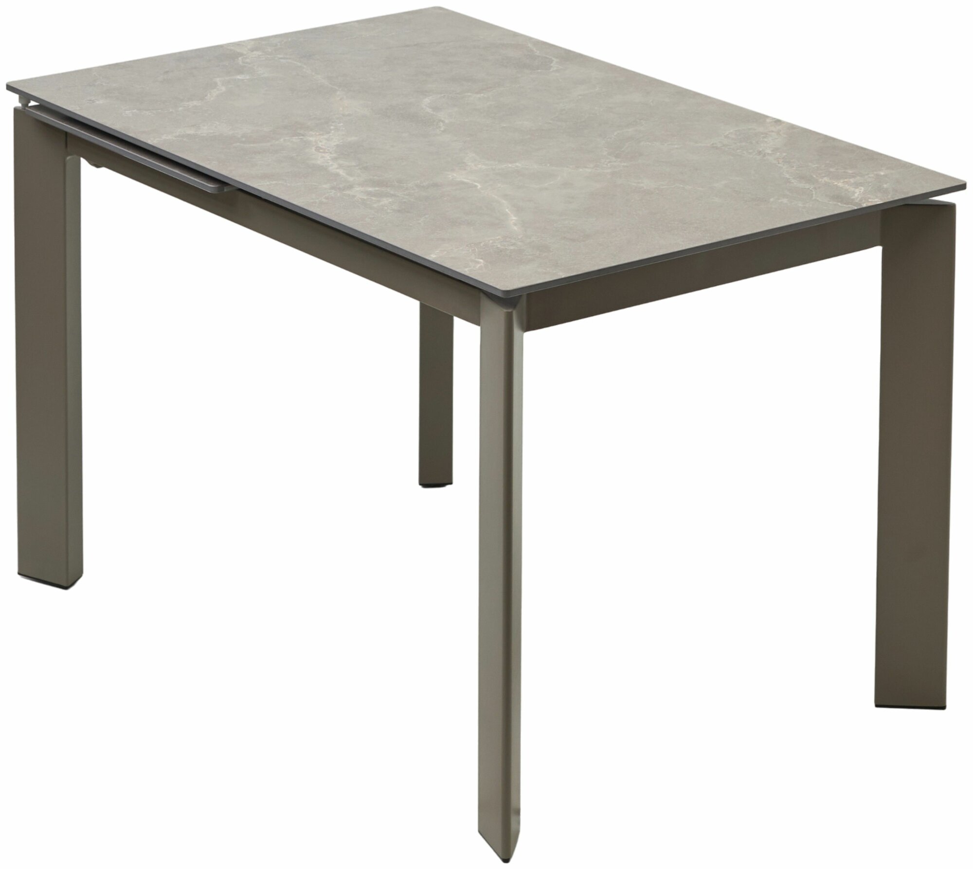 фото Стол Венера, 120см , Раздвижной, матовый бежевый, каркас бежевый