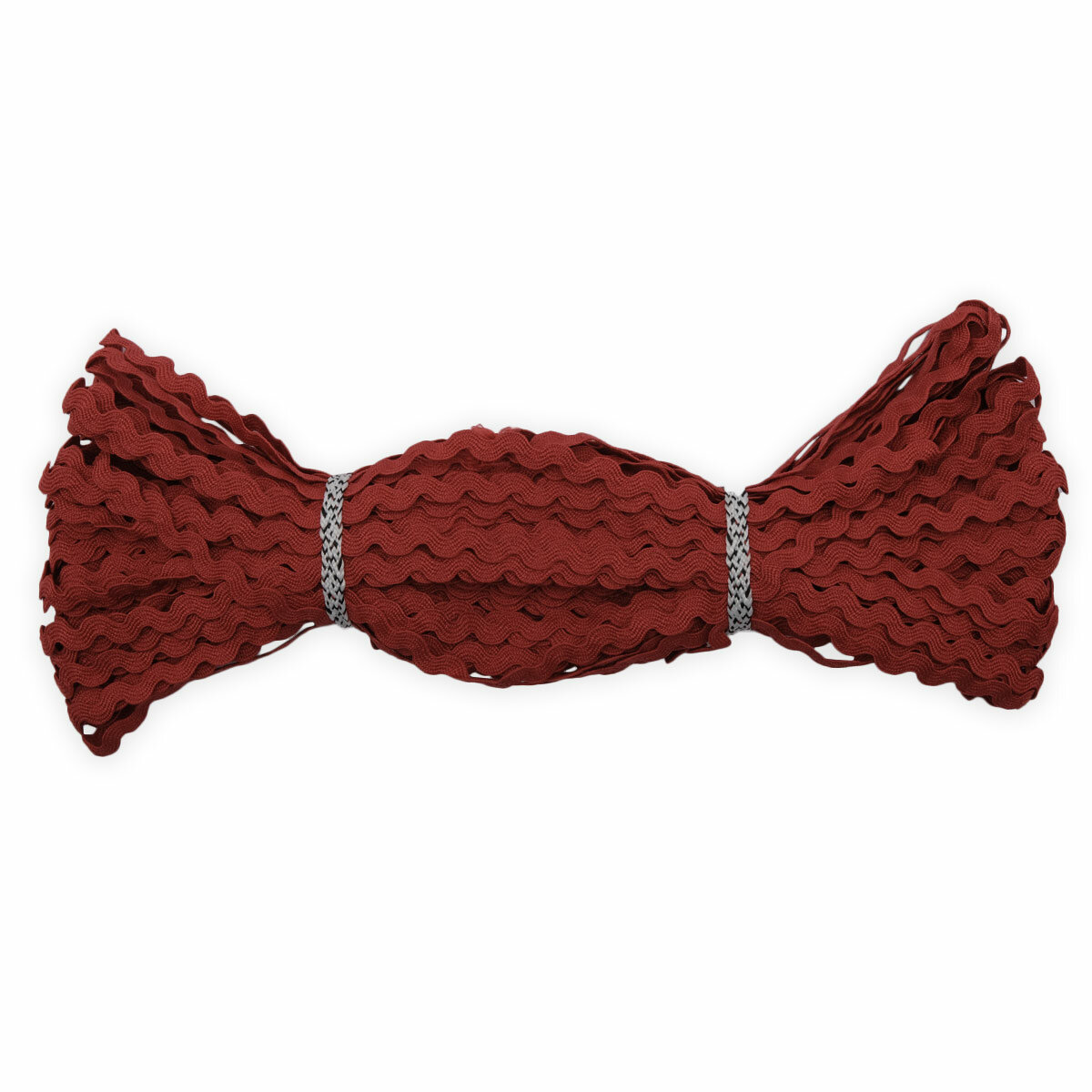 Тесьма декоративная вьюнчик, 9 мм*30 м, красная, Нудольская фабрика — фото 1