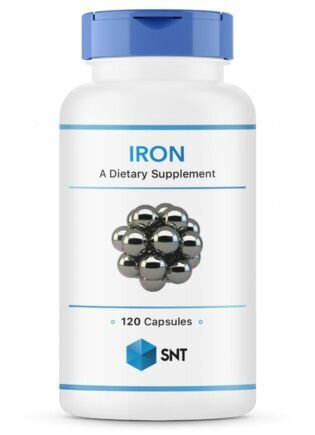 SNT IRON айрон 370 мг при железодефиците, 120 капсул