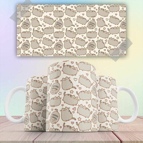 Кружка Кот Пушин/Pusheen Cat/с прикольной картинкой. 330 мл