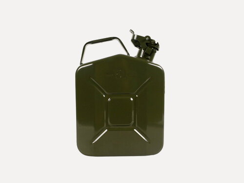 Изображение товара Стальная канистра КС-5, для ГСМ, 5 л, с фиксатором, оливковая