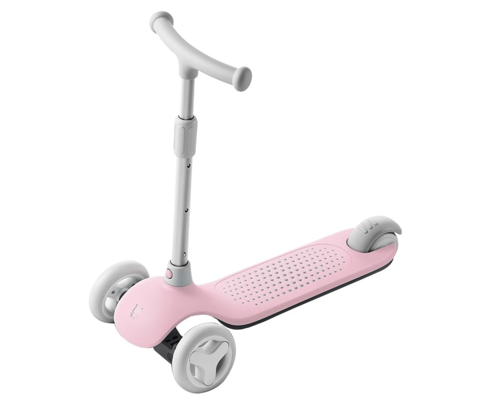 Детский самокат Xiaomi Rice Rabbit Scooter Pink, 3 колеса, складная конструкция, от 3 лет