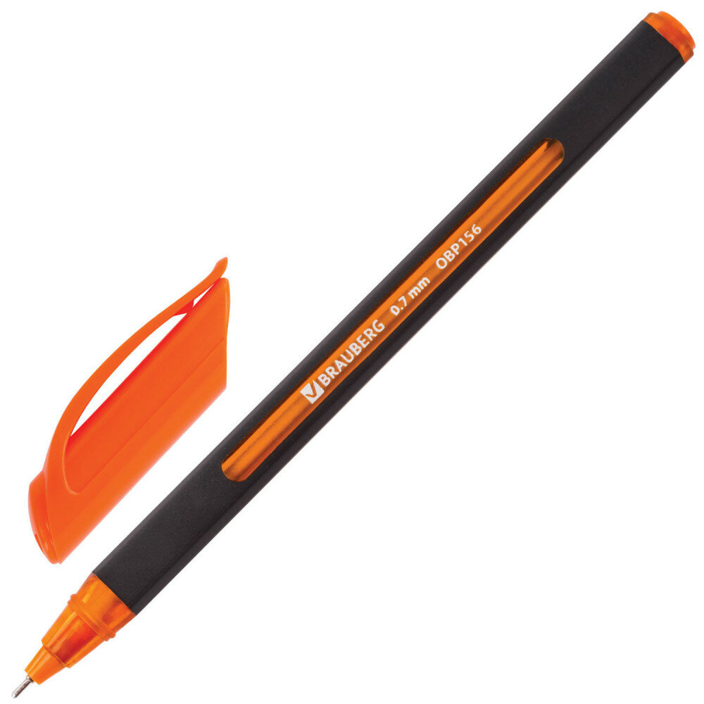 Ручка шариковая масляная BRAUBERG "Extra Glide Soft Color", СИНЯЯ, узел 0,7 мм, линия письма 0,35 мм, OBP156 - фото №5