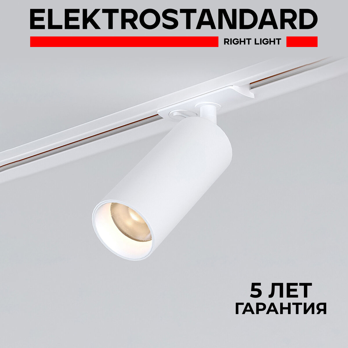Трековый однофазный светодиодный светильник Elektrostandard Basic System Diffe 85152/01, 10 Вт, 4200 K, цвет белый