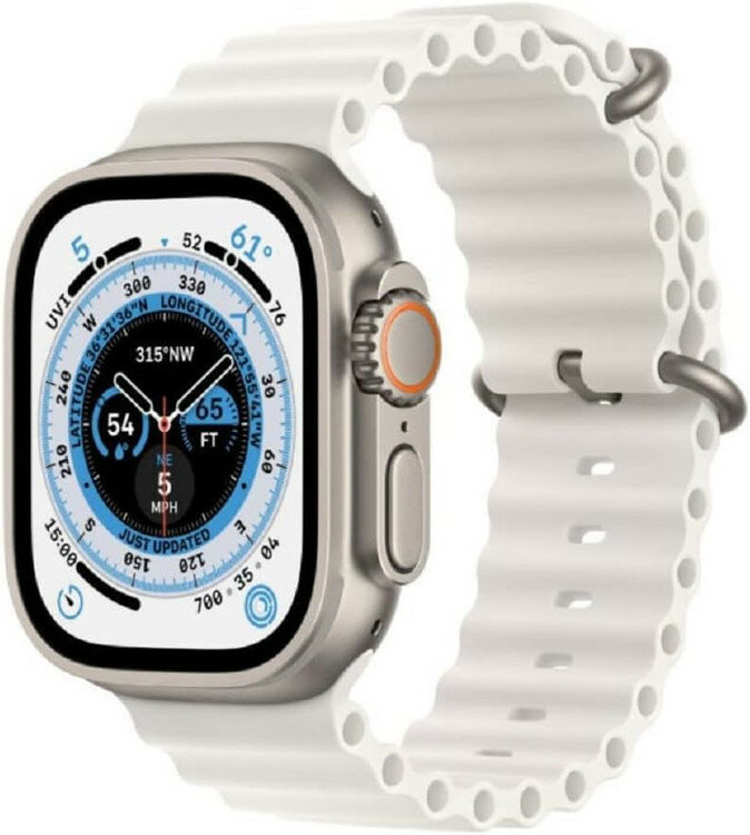 Умные часы W&O X8+ Ultra 49mm Silver