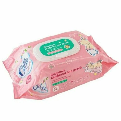 Cotte влажные салфетки для детей с алоэ вера 130 штук