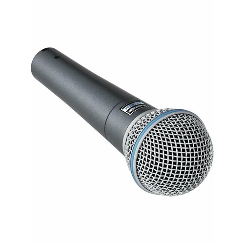 Динамический микрофон SHURE Beta 58 голубой, черный, серый