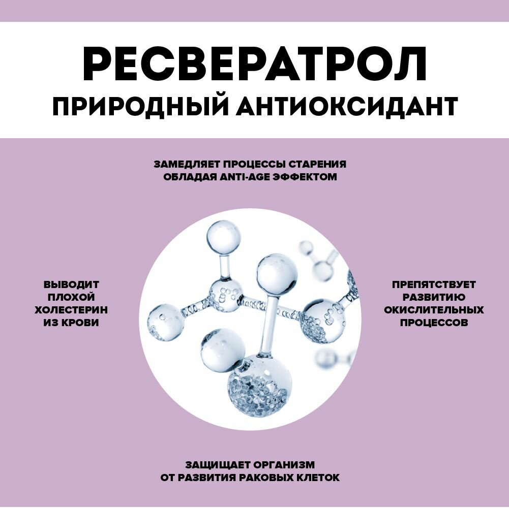 Бад Для Женского Здоровья Ресвератрол 100 мг + Биотин 150 мкг PROTEIN.COMPANY, для поддержания гормонального фона и здоровья женщины, 30 капсул