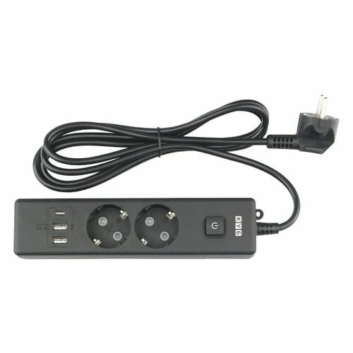 фото Сетевой удлинитель PowerCube PC-5B-2M, 1.9м, черный