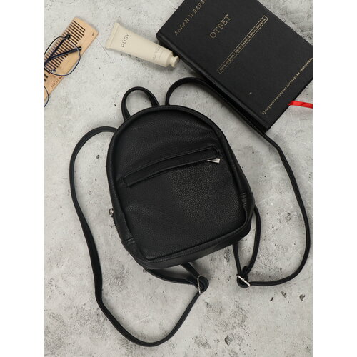 Женский городской рюкзак McKIR 21-138 черный (мини-размер)