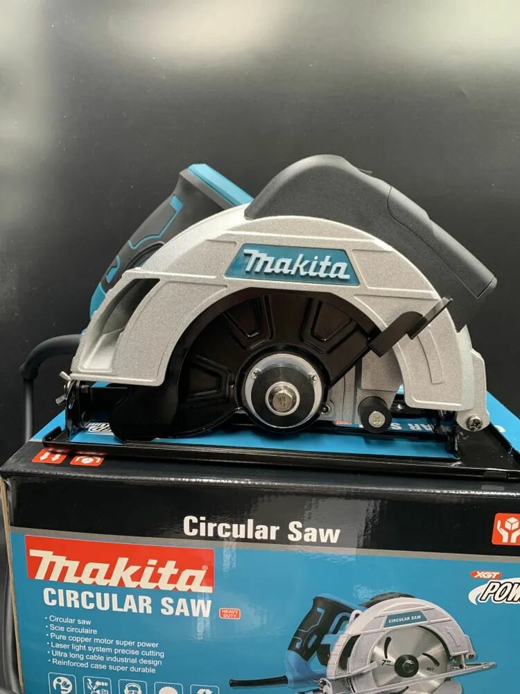 фото Пила дисковая с лазером/циркулярная пила паркетница 185/1650W, 5500 об. мин (1650 Вт, 185 мм) сетевая (с лазером)