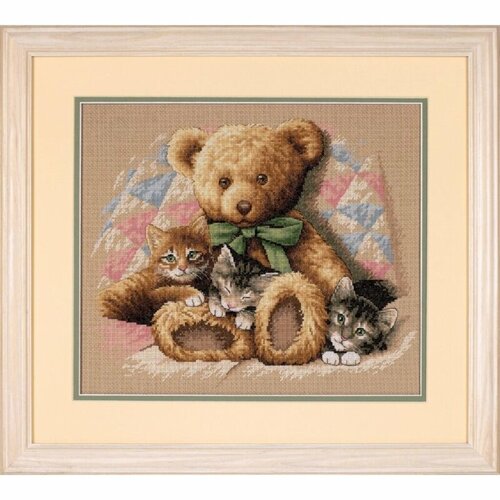 35236 Набор для вышивания крестом DIMENSIONS Teddy Kittens Тедди и котята 3207₽