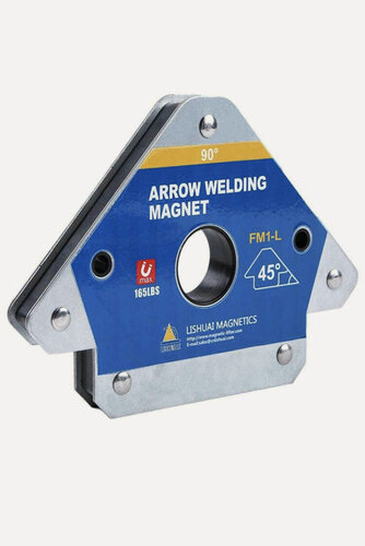Изображение товара Магнитный держатель, для сварки, для 3-х углов, FM1-L, синий