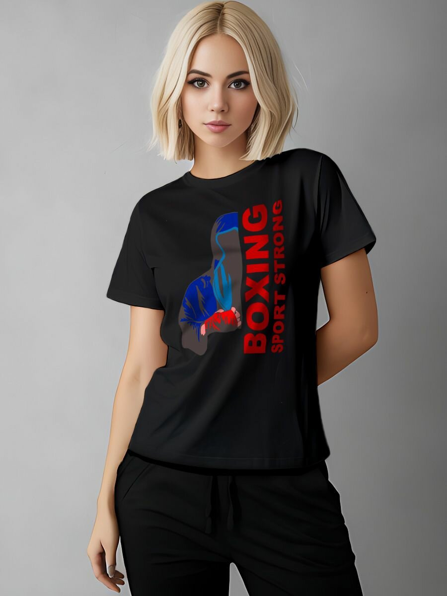 Футболка Printech размер L (44-46) черный