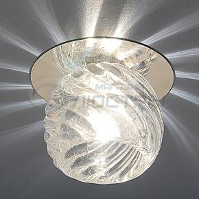 Встраиваемый точечный светильник Elektrostandard 8103 G9 CH/Clear (хром/прозрачный)