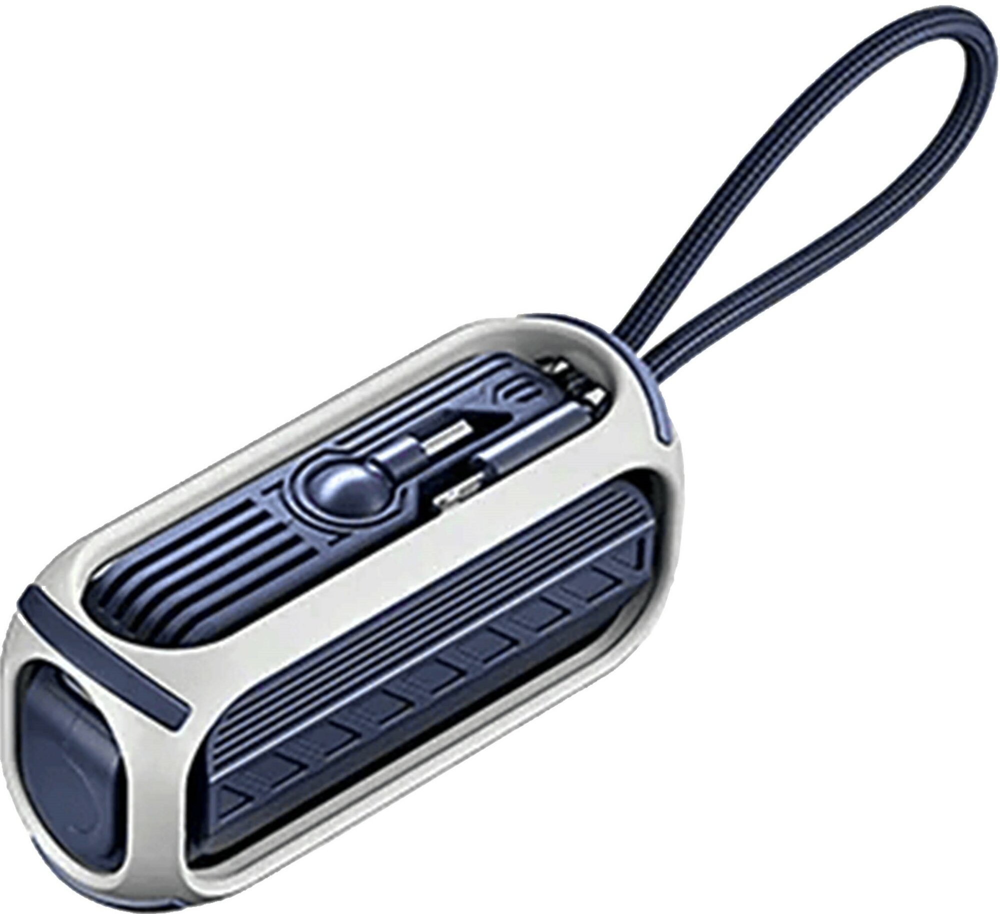 Портативная зарядная станция REMAX 5000 Mah Fast charging 20W RPP-28 with an iPh cable синий