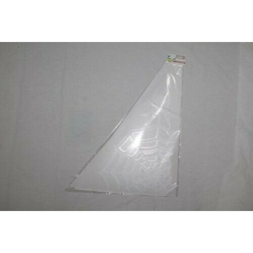 Наклейка уголки на форточку Паук на паутине (2х220х300) белый (к-т 2 шт лев, прав.)