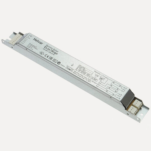 Изображение товара Дроссель EL4х18ngn электронный для 4-х люминесцентных ламп 18Вт, Т8 Helvar