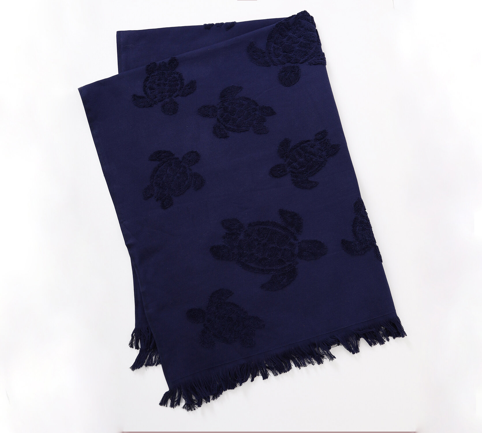 Полотенце банное Мальдивы темно-синий махровое хлопок 100х140см Comfort Life