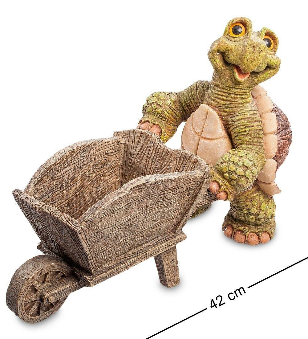 Фигура-кашпо Садовник Черепашкин (Sealmark) A12678 Sealmark, Полистоун