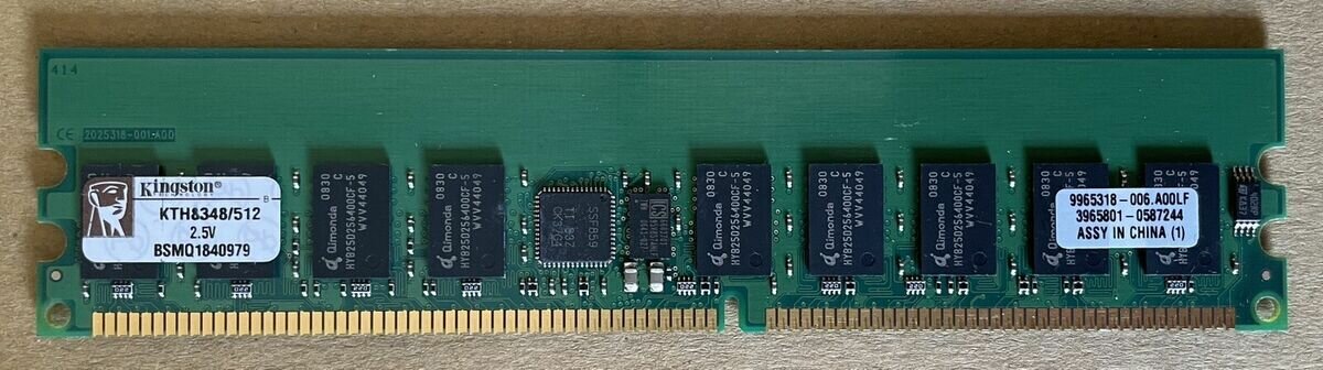Оперативная память Kingston 512MB DDR REG ECC PC-2700R KTH8348/512