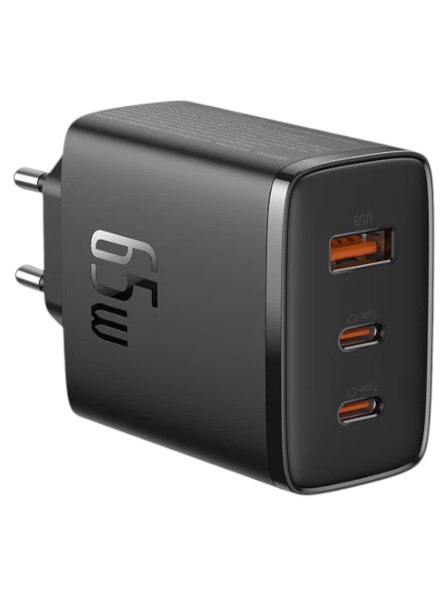 Сетевое зарядное устройство Baseus Cube Pro USB-C*2+A, 65W (черный) (P10152301113-00) — фото 1