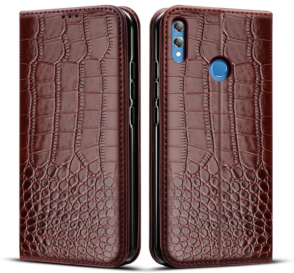 Чехол-книжка для huawei honor 9x, 9X Premium, кожа, STK-LX1, Style 1 Red, Honor 9X — фото 1