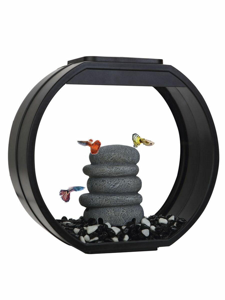 Аквариум AA Aquarium "Deco O Mini UPG", 10л, черный