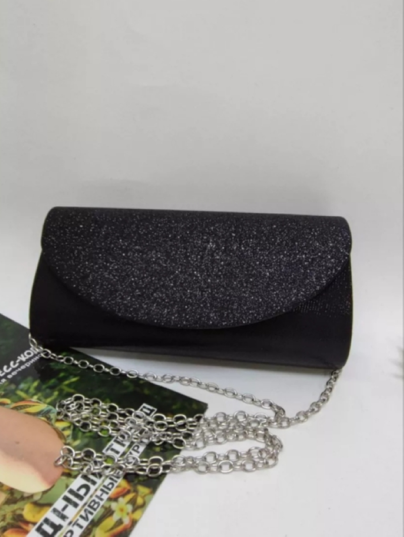 Сумка клатч World of Accessories, фактура зернистая, черный — фото 1