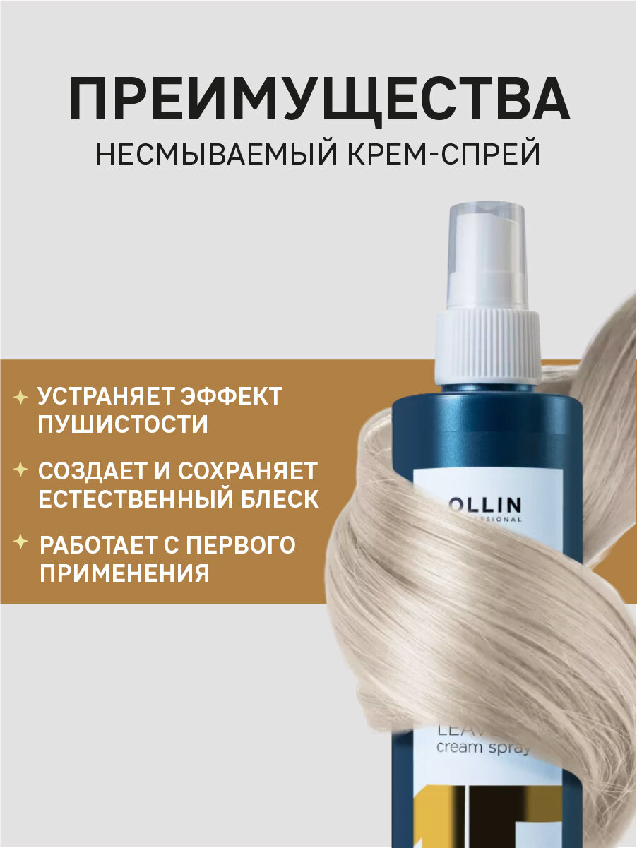 Крем-спрей OLLIN PERFECT HAIR, многофункциональный, несмываемый, 250 мл — фото 1