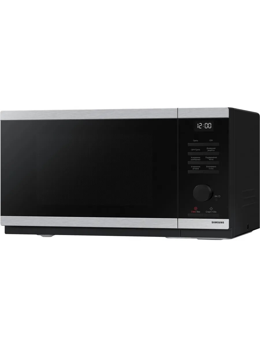 Микроволновая Печь Samsung MG23DG4524ATBW 23л. 800Вт серый/черный