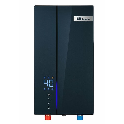 Водонагреватель проточный электрический E8 Tempo RW90 (темно синий стекло)