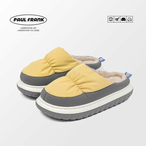 фото Тапочки paul frank, размер 42-43, желтый/серый