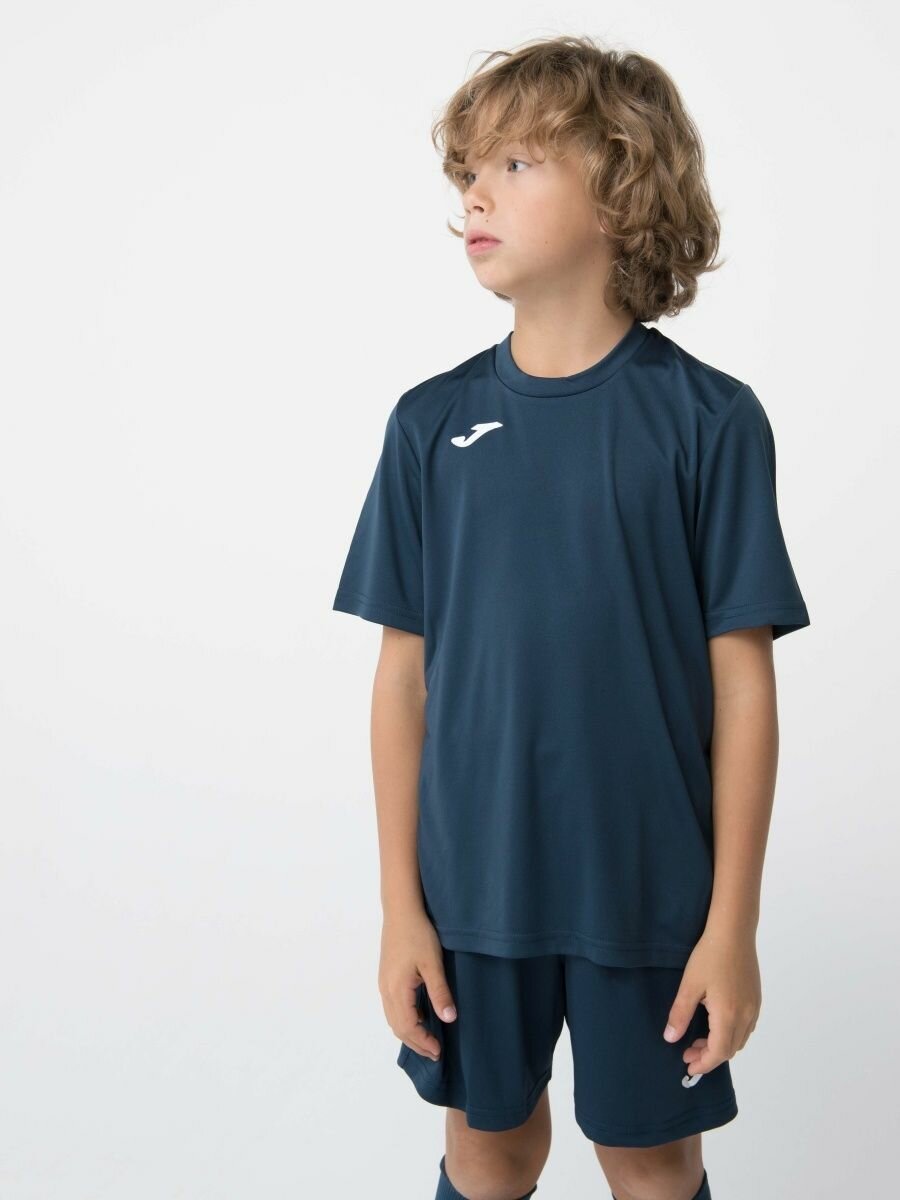 Футболка спортивная JOMA, размер 12л-2XS, черно-синий