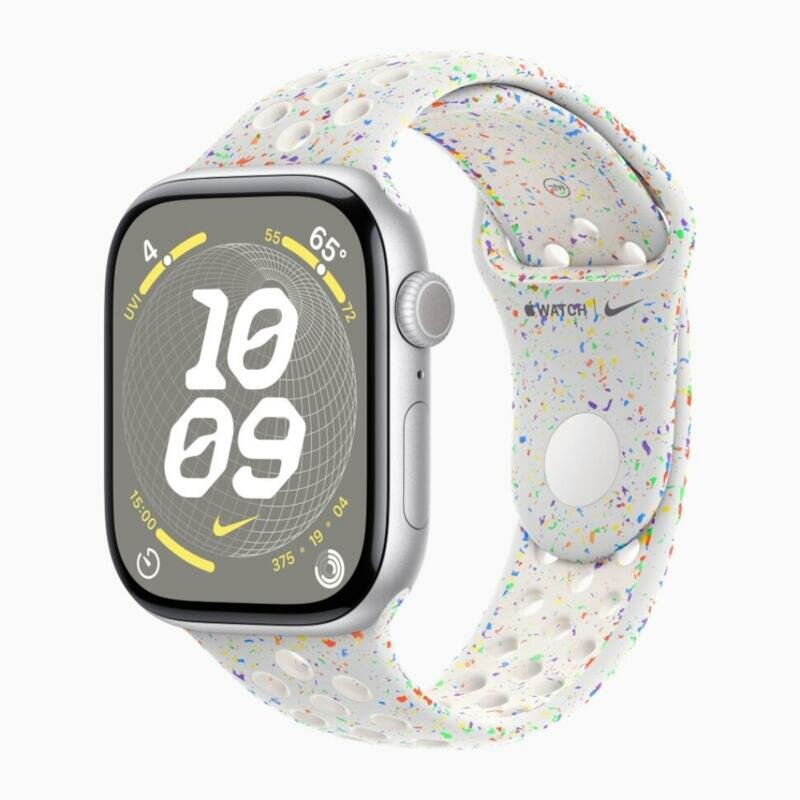Умные часы Apple Watch Series 10 42mm Silver Aluminium Case With Pure Platinum Nike Sport Band M/L