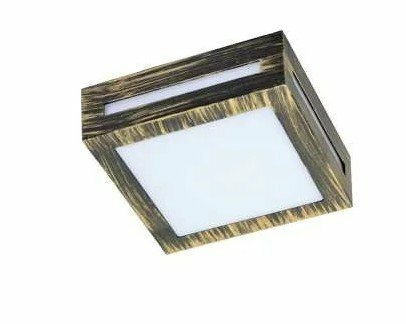 Ecola 3082W св-к матов. квадр. металл. черн. бронза P65 1*GX53 136x136x55 FN53SSECH