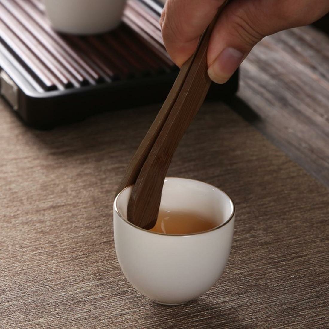 Картинки Посуда для сервировки джекичай Щипцы бамбуковые для чайной церемонии, 17 см