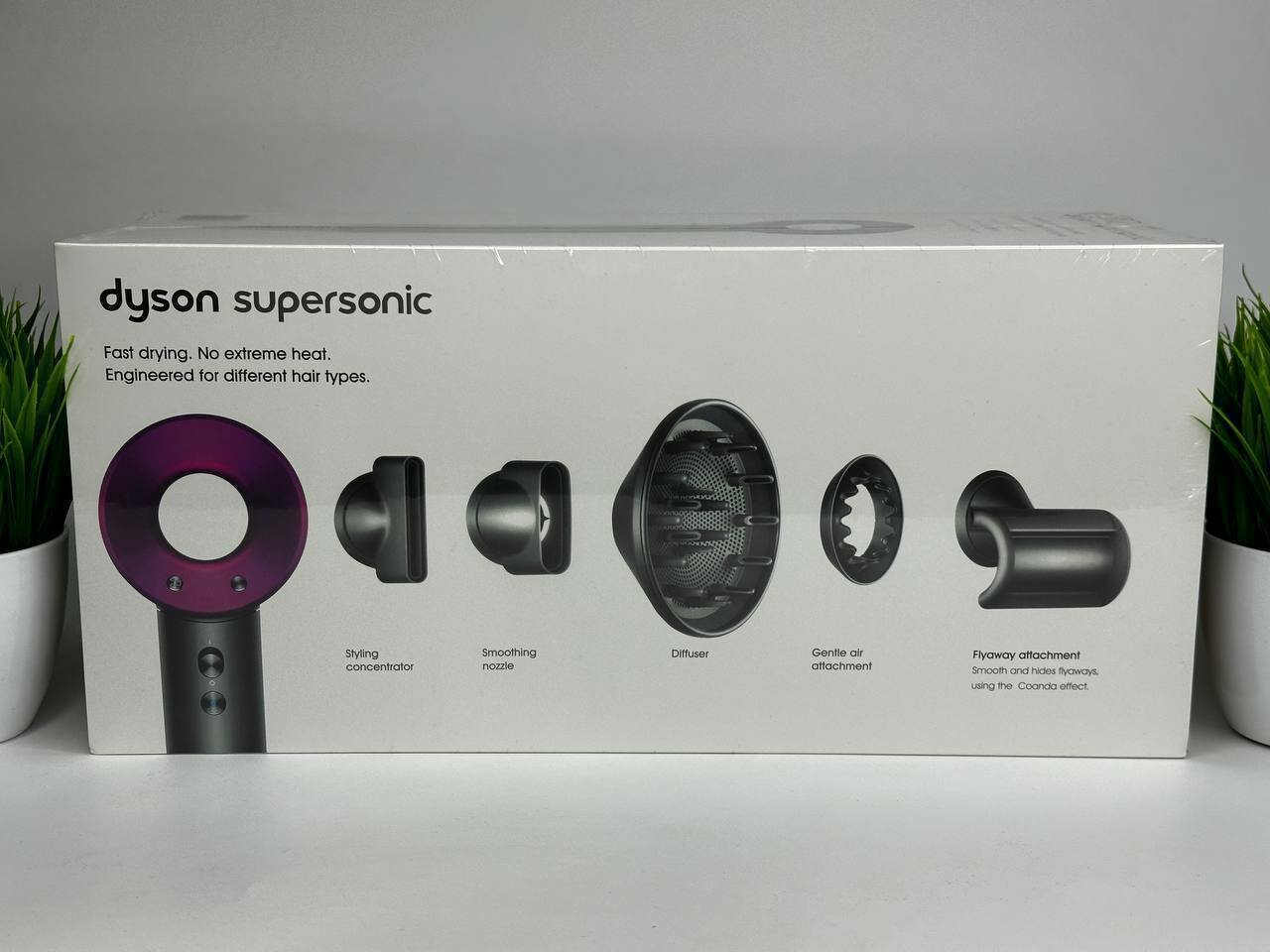 Обзор: Фен-стайлер Supersonic HD08, 1600Вт, 4 режима, 7 насадок, LED-индикация, ионизация