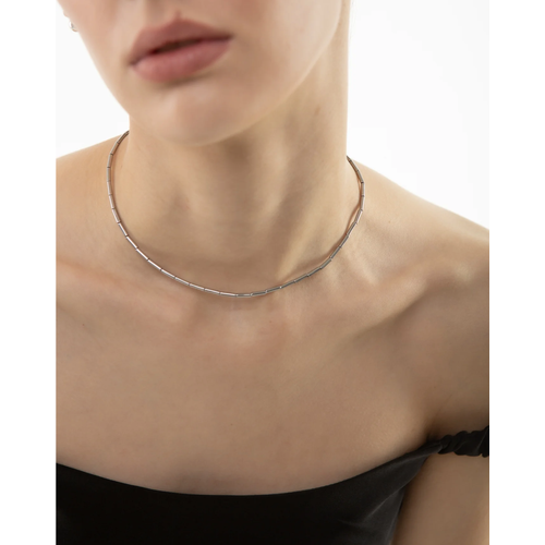 фото Колье fetish, гематит, длина 34 см, серебряный