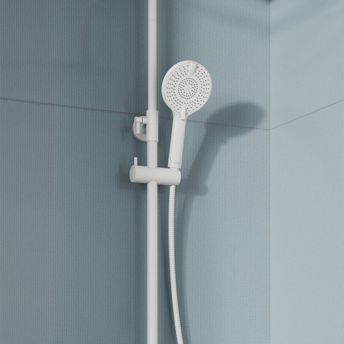 Лейка для душа Milardo Rora белая матовая ROR4FWRM18 4 режима круглая