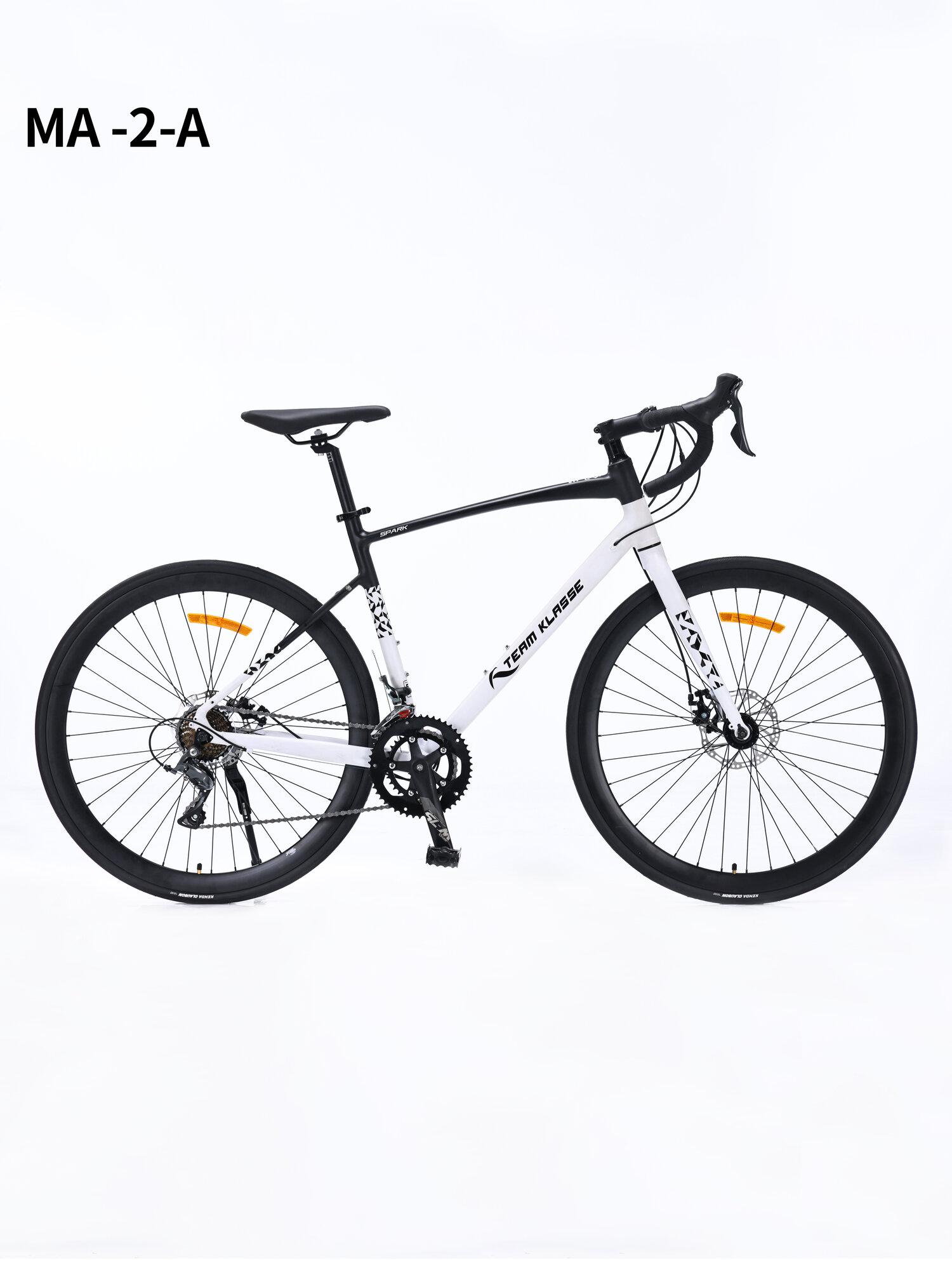Велосипед Team Klasse MA-2-A, шоссейный, 16 скоростей, диаметр колес 28", рама 51 см, белый, черный