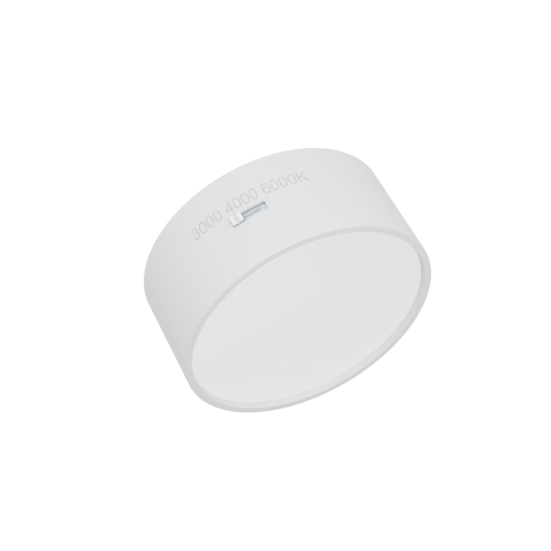 Накладной потолочный светодиодный светильник серии RONDO 7W 3000К/4000K/6000К белый | Ø73x30mm