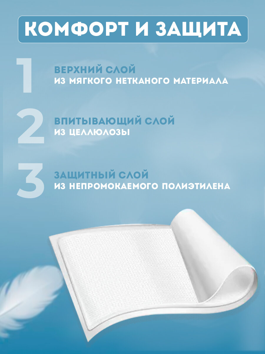 Картинки Пеленки одноразовые , детские, медицинские , универсальные 60*40, 160 шт. в коробке