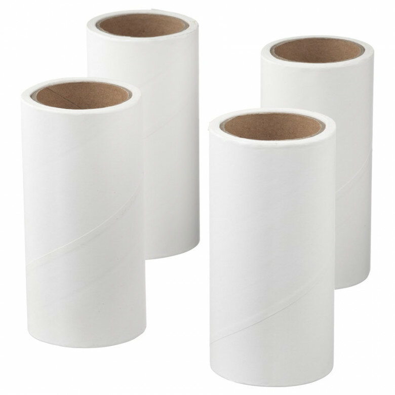 Сменная лента для ролика BÄSTIS IKEA, для удаления шерсти и пыли, длина 11м, 4шт