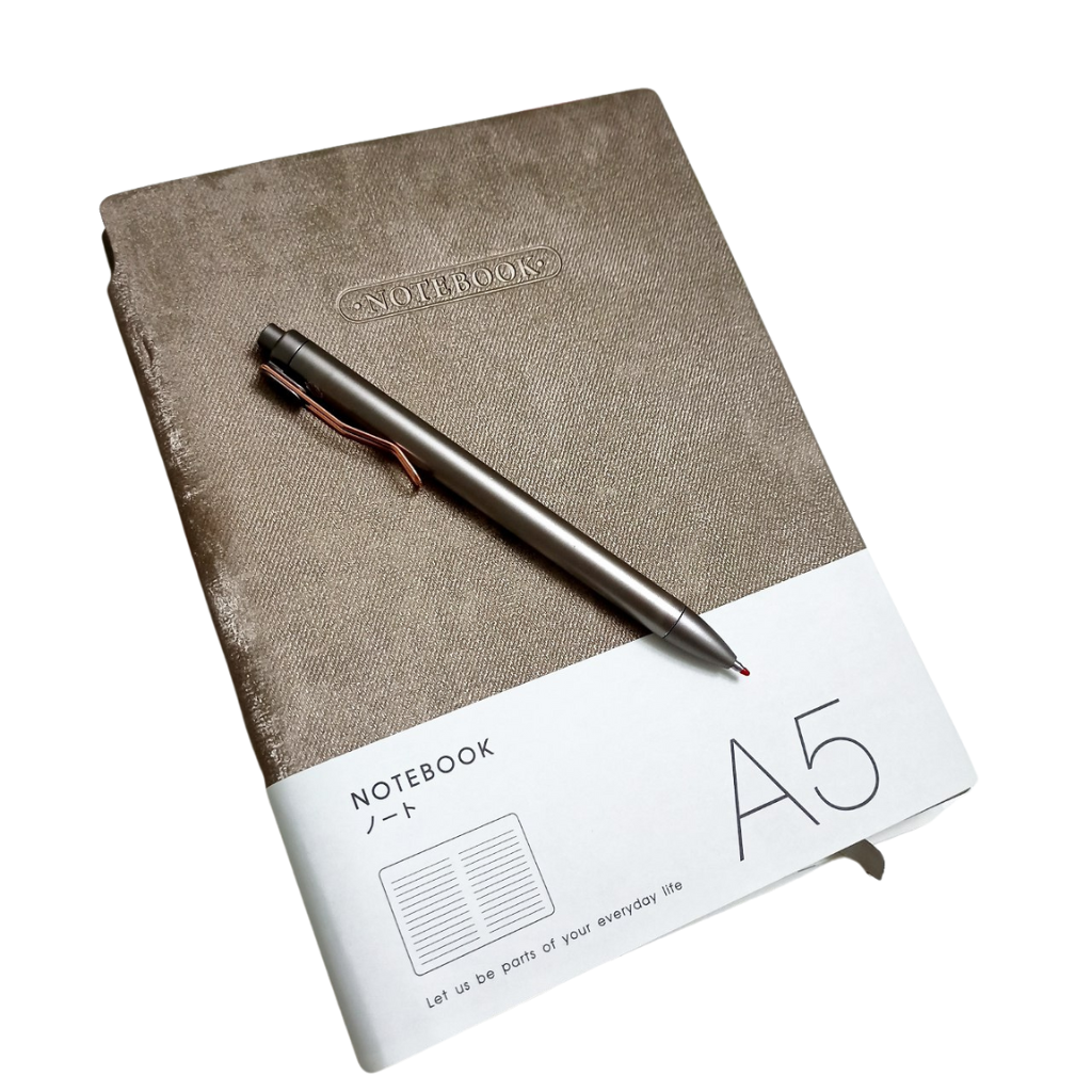 Блокнот Notebook А5, мягкая тканевая обложка, 100 страниц. Let us be parts of your everyday life