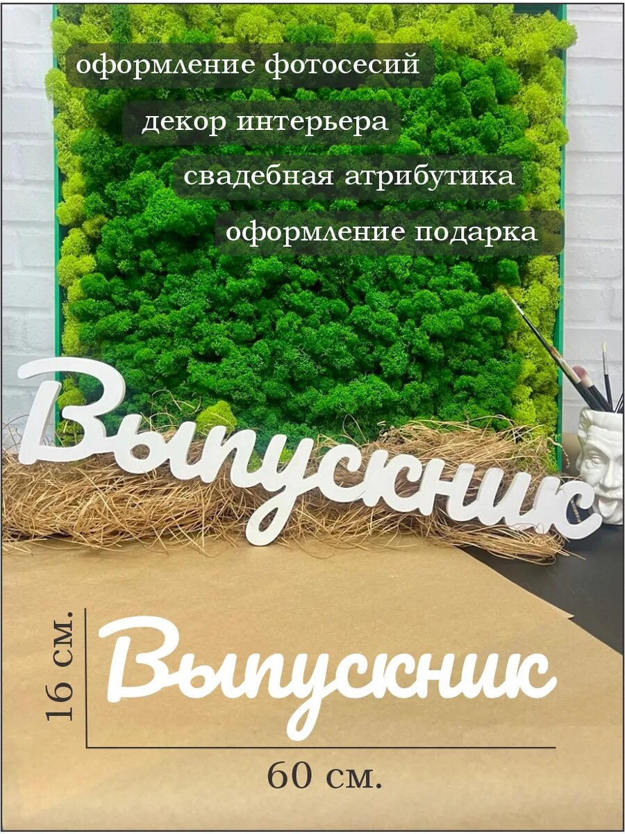 Надпись объемная для фотосессий. Выпускник.