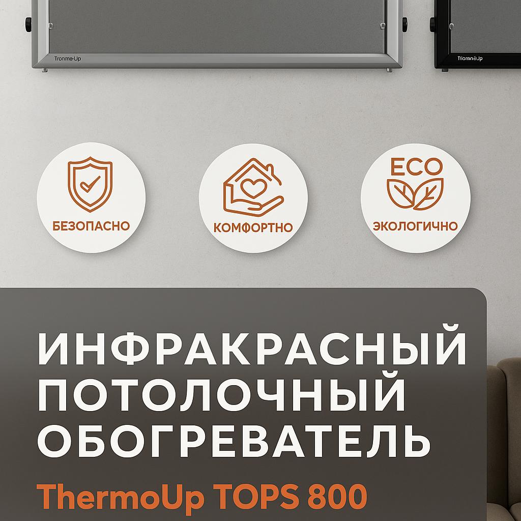 Инфракрасный обогреватель потолочный ThermoUp TOP S 800 влгаозащитный