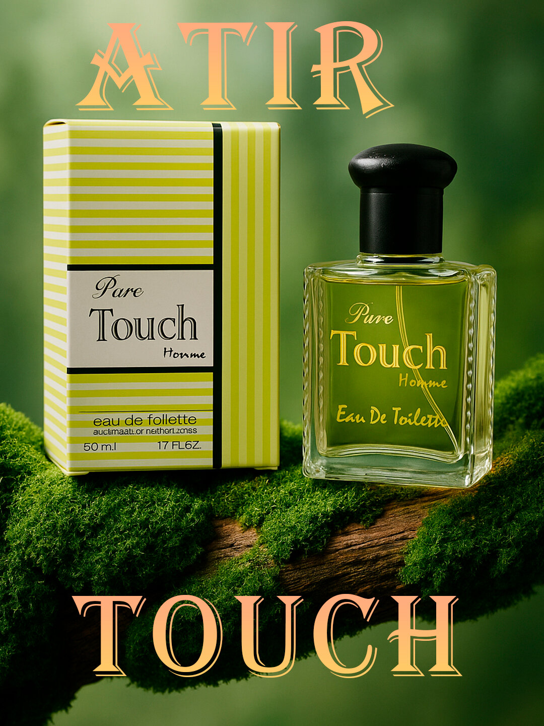 Парфюмерная вода "Pure Touch Homme", мужская, восточные древесно-фужерные, 50мл